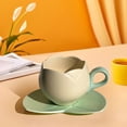 thumbnail image 5 of HongHeng Ceramic Tea Cup and Saucer Set, 3D Hand-Painted Flower Coffee Mug, Gift for Women - Tulip, 5 of 5