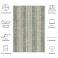 thumbnail image 6 of Safavieh Courtyard Adam Striped Indoor/Outdoor Area Rug, Beige/Dark Green, 2' x 3'7", 6 of 10