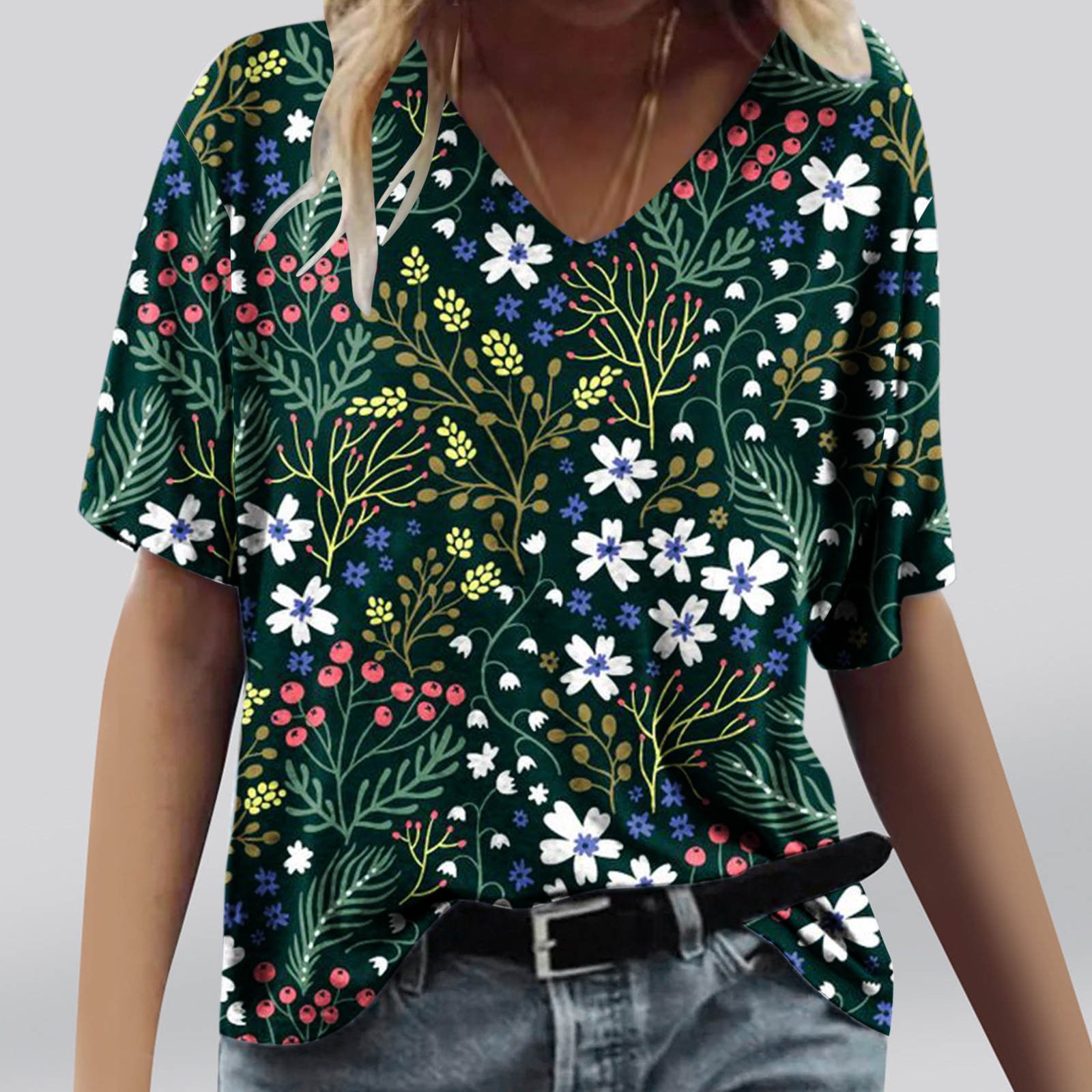 GaThRRgYP Women's Tops Clearance Sale under 5,Women's Fashion Printing