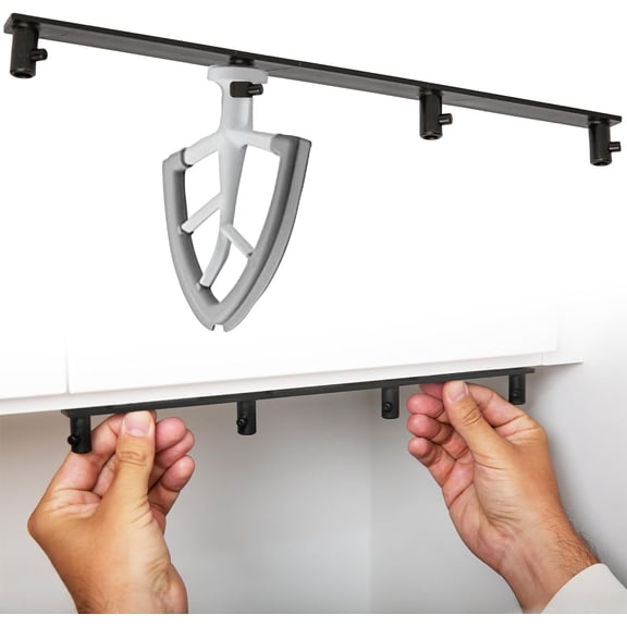 Utensil Holder - 13 In x 0.75 In x 1 In - Compatible with KitchenAid Mixer Attachments - Stand Mixer Mount & Kitchen Accessory Organizer