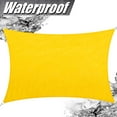 thumbnail image 6 of ColourTree 100% BLOCKAGE Waterproof 7' x 12' Sun Shade Sail Canopy  Rectangle Yellow - Commercial Standard Heavy Duty - 220 GSM - 4 Years Warranty, 6 of 7