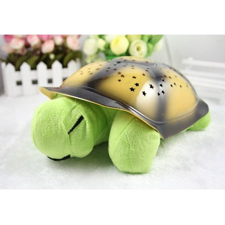 

Children s Plush Turtle Projection Lamp Music Star Sky Projection Lamp Sleep Luminous Toy Nightlight (Green Turtle)