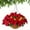 Red, variant on XEAZON Christmas Hanging Basket, 17.7in Artificial Christmas Hanging Flowers Plants Basket with LED Lights, Decorated With Faux Poinsettia, Pine Branches for Xmas Decoration, Porch Home Decor