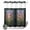 Blue, variant on No Hook Shower Curtain, Stained Glass Shower Curtains for Bathroom with See Through Top Window, Vintage Abstract Botanical Plant Waterproof & Washable Bath Curtain Extra Long 72"x96"