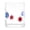 Sun, variant on 4th of July Glass Cup Patriotic Drinking Tumbler for Independence Day Celebrations Backyard Gatherings and Kitchenware