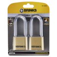 thumbnail image 5 of Brinks 671-49202 Commercial 50mm Brass Long Shackle Reset Combonation Lock, 2-Pack, 5 of 5