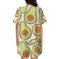 thumbnail image 3 of Picia Cute Avocado Pajamas Sets for Women Soft Short-Sleeved Pjs with Lounge Shorts Two Piece Sleepwear-XX-Large, 3 of 9