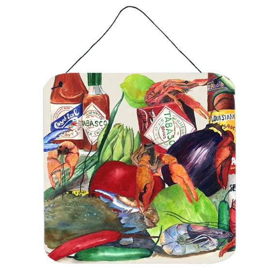 Carolines Treasures 8540-2DS66 Louisiana Spices Wall or Door Hanging Prints 6HX6W multicolor