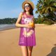 thumbnail image 3 of Fotbe Cute Pink Axolotl A Vestido de Verano sin Mangas para Mujer – Vestido Midi Línea A, Estilo Camiseta Floral, Vestido Playero Casual y Fluido, 3 of 7