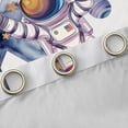 thumbnail image 4 of Homewish Letter K Monogrammed Curtains Pack of 2 (42x84 Each),Cartoon Astronaut Curtains Blackout,Watercolor Ink Painting Bedroom Curtains For Kids,Microfiber Room Decorative, 4 of 6