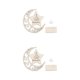 thumbnail image 3 of Inteprter Delicados adornos de madera, luces de Ramadán, lámpara Universal, luces nocturnas, decoración de granja, decoraciones para dormitorio, sala de 3 2piezas Inteprter CBP213890, 3 of 6