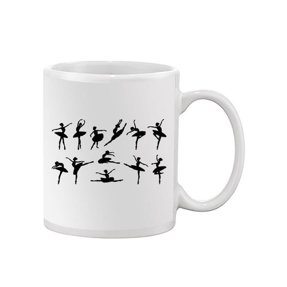 Ballet Poses Silhouettes Mug Unisex's -Image by Shutterstock