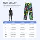 thumbnail image 4 of Fotbe Watercolor Cactuses Pantalones de Pijama para Hombre, Pantalones de Dormir, Pantalones de Casa con Cintura Ajustable y Bolsillos-Medium, 4 of 6