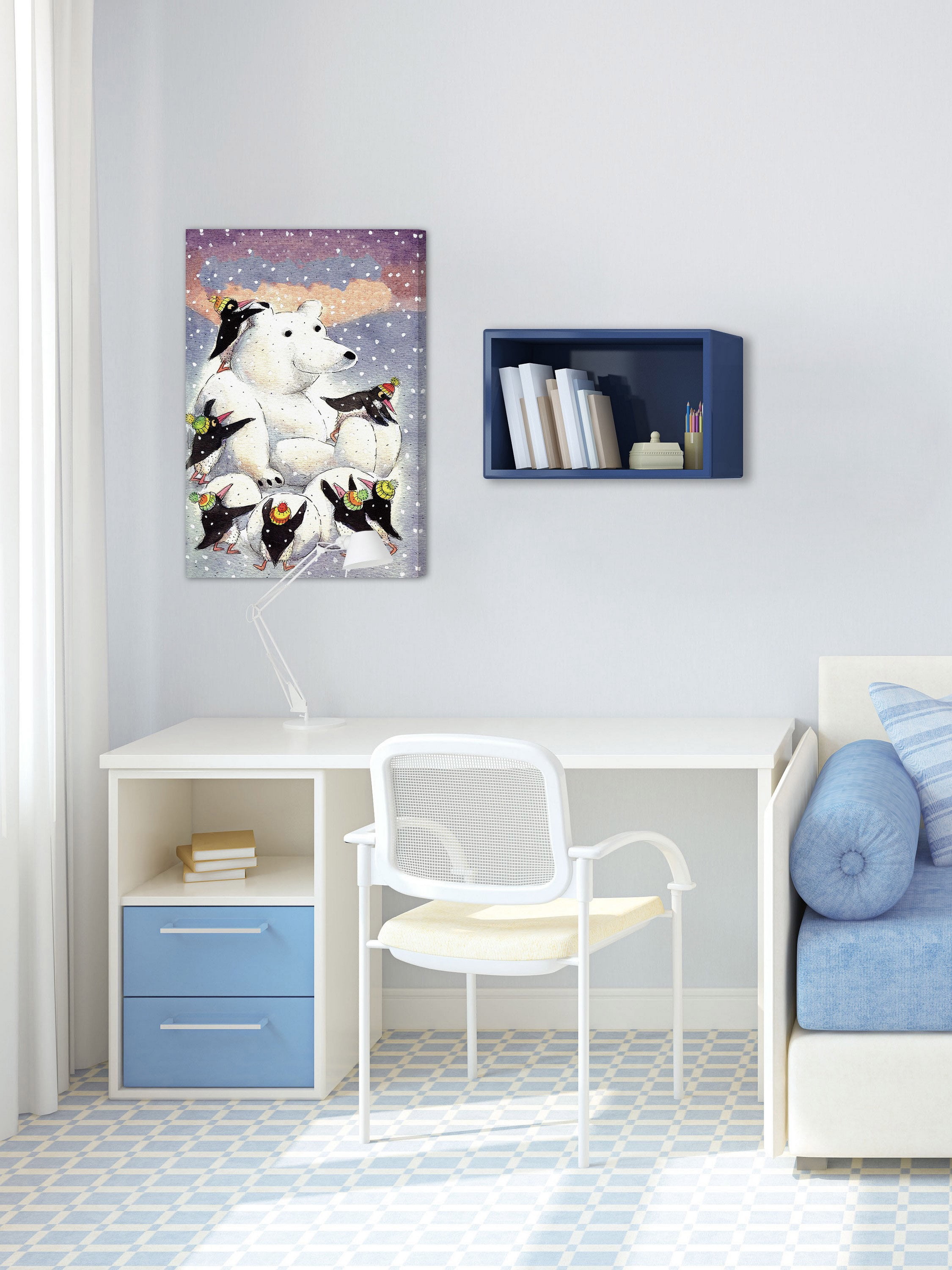 "Polar Friends" Painting Print on Canvas