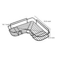thumbnail image 7 of Bath Rack, Adhesive Corner Bathroom Shelf Storage Wall Mounted Shower Caddy Shelf Organizer for Kitchen Toilet No Drilling, 7 of 7