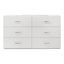 Furniture of America Wellan Modern 6-Drawer Dresser, White
