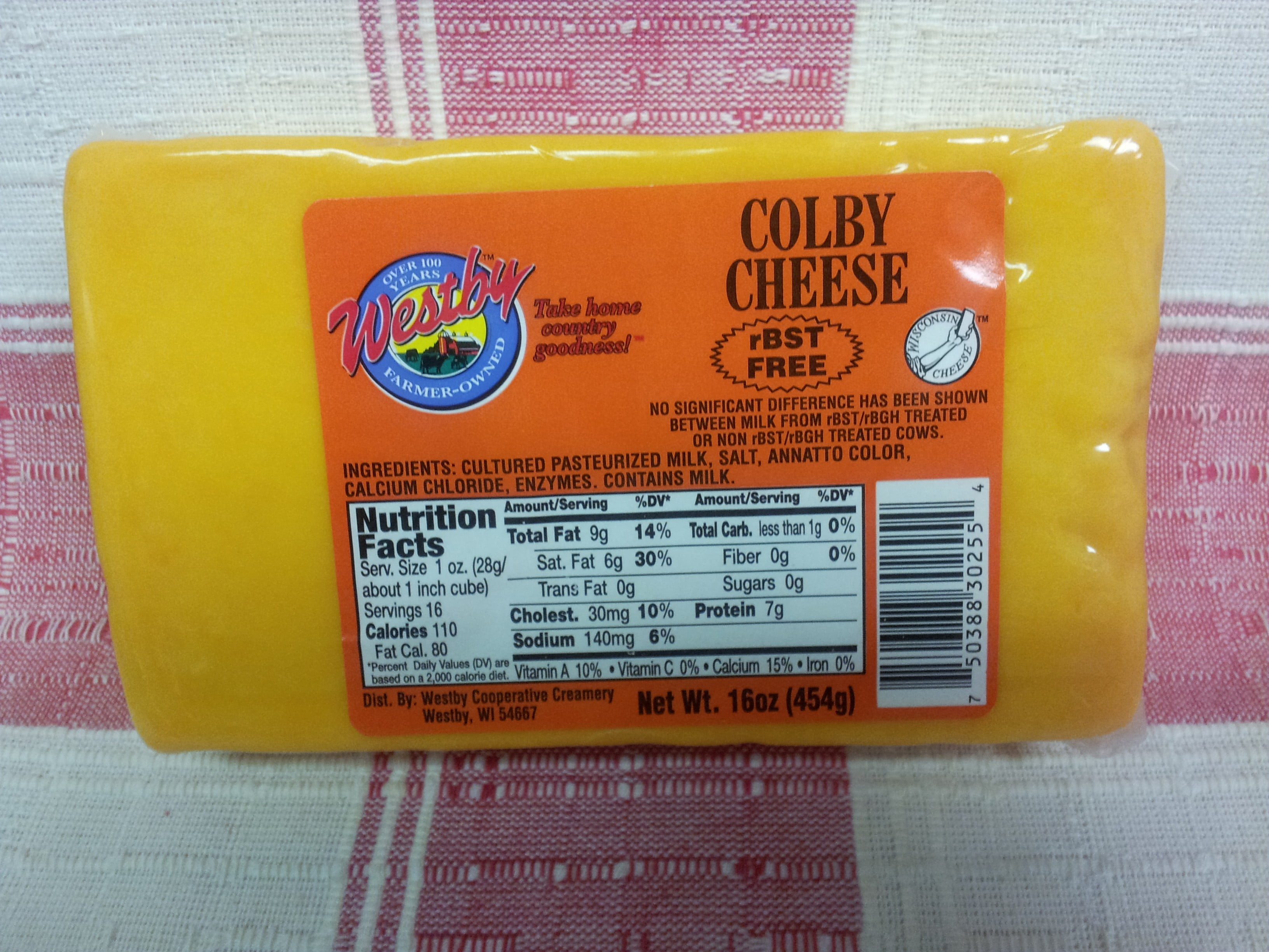 Westby Colby Cheddar, 16 Oz.