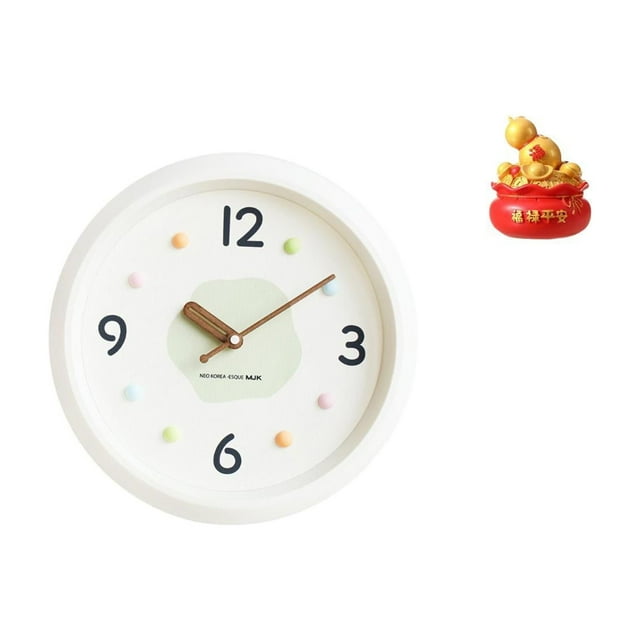 Reloj de pared,Reloj de pared decorativo,moderno y elegante.,Reloj de pared redondo silencioso y sin tictac,regalo,Escultura de escritorio,Estatua de la Cuenca del Tesoro,regalo de cumpleaños