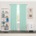 thumbnail image 2 of Eclipse Kids Super Star Blackout Rod Pocket Single Window Curtain Panel, Green, 42 x 84, 2 of 5