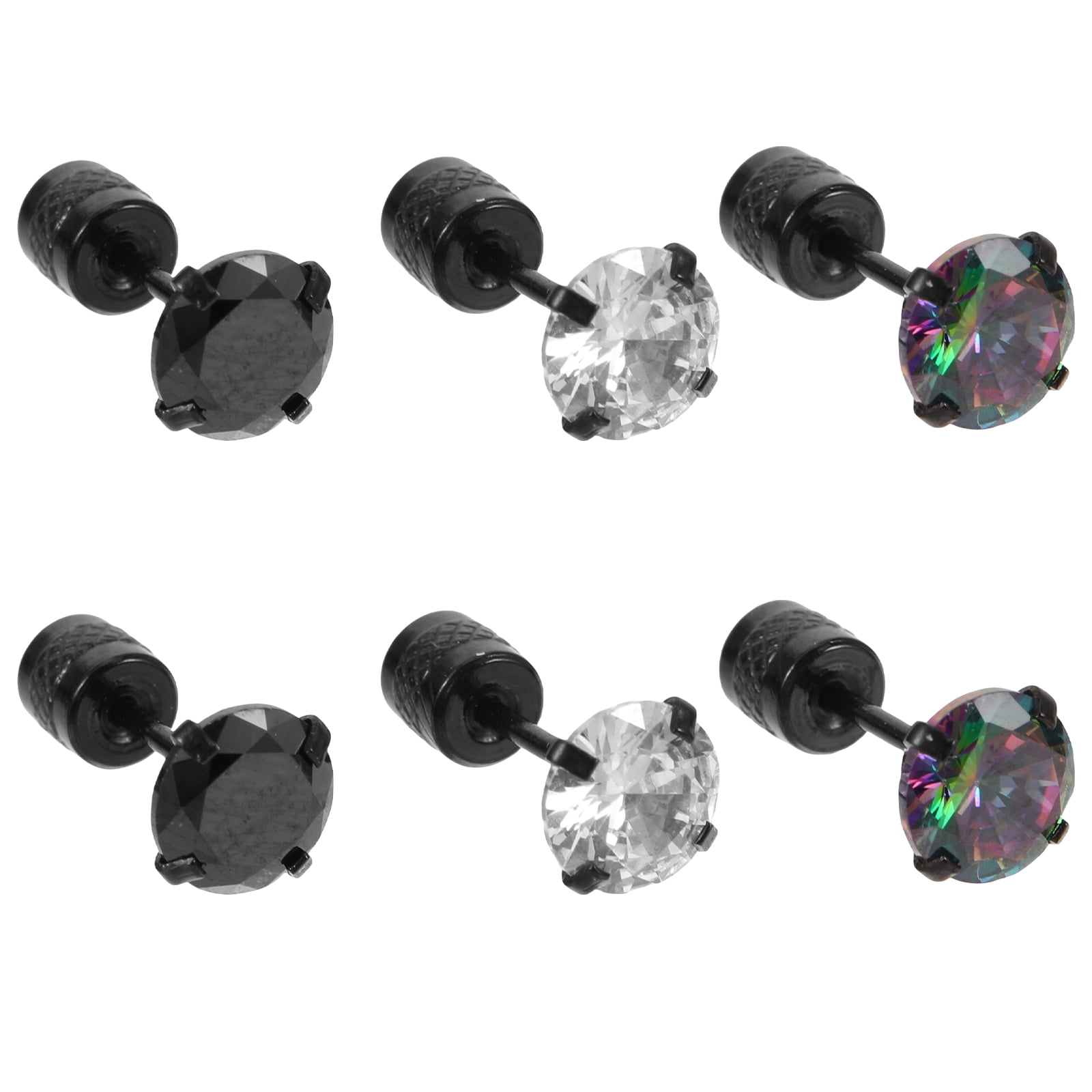 Aurora AB Crystal Tny CZ Stud Earrngs n Sterlng Slver - Etsy UK