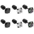 thumbnail image 1 of Minkissy 3 Pairs Titanium Earrings for Sensitive Ears Simple Design Comfortable Wearing, 1 of 6