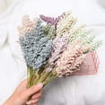 thumbnail image 5 of Morttic 6 PCS/Bouquet Foam Flowers Bulk, Artificial Vanilla Berry Spike Flowers Cereals Plant Heap for Home Wall Party Decor (Blue), 5 of 6