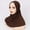 Coffee, variant on Headbands for Women,Womens Casual Solid Head Hat Cap Hair Cover Wrap Headwear Muslim Long Turban Cap Headbands for Girls Winter Headbands Clearance Khaki A