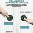 thumbnail image 4 of Fingerprint Electronic Door Lock Biometric Door Handle With Keys Security A, 4 of 5