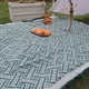 thumbnail image 1 of Manta de picnic extragrande de 180 x 180 cm, plegable, para exteriores, de poliéster y algodón, verde, impermeable y ligera | Ideal para playa, camping, picnic, regalo para parejas, boda, etc., 1 of 7