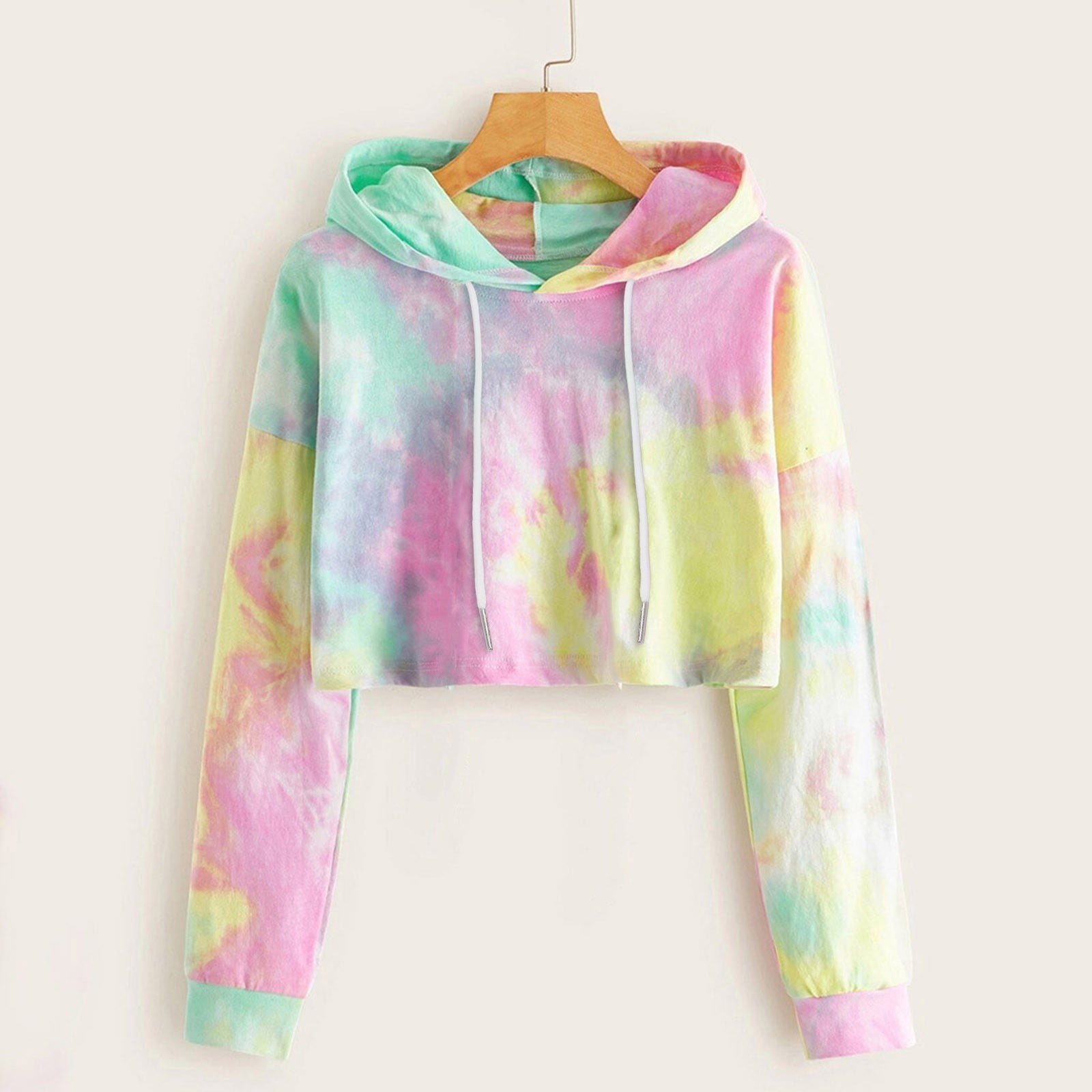 tie dye sweatshirt crop top