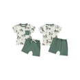 thumbnail image 2 of BemeyourBBs Toddler Baby Boy Girl Duck Outfit Short Sleeve Mallard Duck Goose T-shirt With Shorts Set Pockets Cute Infant Summer Clothes, 2 of 9