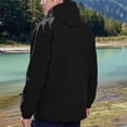 thumbnail image 5 of uikmnh Jackets For Men,Male Detachable Two Piece Jacket Outdoor Windproof Hooded Jacket,Size L, 5 of 5