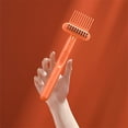 thumbnail image 4 of Peine limpieza cepillo portátil mini antideslizante mango antideslizante curling hierro remover escombros lavado gagets regalos baño salón naranja Scienceny HA059188-01B, 4 of 7