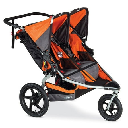 BOB Revolution Flex Duallie Jogging Stroller with Adjustable Canopy, Orange