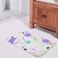thumbnail image 2 of Bathroom Mat Door Rugs Floor Mat Bathroom Carpet Cartoon Cosmic Decor Indoor Outdoor 36x24 inch Carpet Runner, 2 of 3