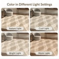 thumbnail image 7 of ODIKA 3'x5' Beige Taupe Geometric Diamond Washable Accent Rug Modern Contemporary Overlapping Circles Dotted Pet Friendly, Non-Shedding Mat for Bedside, Nursery Room, 7 of 7