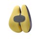 thumbnail image 5 of Cojín de cintura para silla con soporte lumbar, respaldo suave para el asiento del conductor, cómodo cojín de respaldo para sentarse durante largos Amarillo, 5 of 8