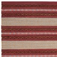 thumbnail image 3 of SAFAVIEH Montauk Jobeth Striped Soft Braided Cotton Area Rug, Red/Ivory, 3' x 5', 3 of 5