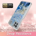 thumbnail image 6 of LG K92 5G Phone Case, Rosebono Hybrid Bling Glitter Sparkle Epoxy Graphic Marble Colorful Silicone Skin Cover Armor Case for LG K92 5G (Blue), 6 of 6