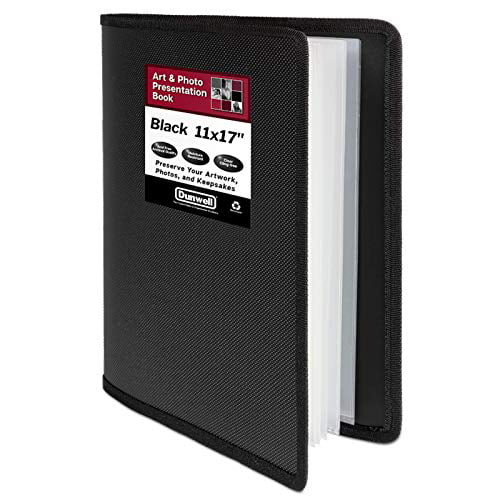 40 Views 3 x A3 Black Presentation Display Book with 20 Pockets