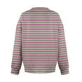 thumbnail image 5 of Sexlip V-Neck Long Sleeve Casual Sweatshirt Fleece Relaxed Fit Soft Comfortable Top for Winter Daily Wear Women's Clothing Fashionable Lifestyle Essential Pink XXXXL, 5 of 6