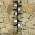 thumbnail image 1 of vidaXL Wall-mounted Wine Rack for 9 Bottles Black Iron, 1 of 4