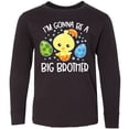 thumbnail image 3 of Inktastic Easter I'm Gonna Be a Big Brother with Green and Blue Eggs Long Sleeve Youth T-Shirt, 3 of 5