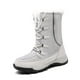 thumbnail image 1 of Botas de nieve altas de invierno para mujer Botas de algodón cálidas e impermeables, 1 of 3