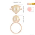 thumbnail image 5 of ANGARA Trillium Golden South Sea Cultured Pearl Solitaire Ring in 14K Rose Gold for Women | June Birthstone, Birthday, Anniversary, Jewelry Gift for Women | Pearl Ring, 5 of 9