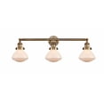 thumbnail image 1 of Innovations 205-BB-G321-LED Olean 3 Light Bath Vanity Light part of the Franklin Restoration Collection, Brushed Brass, 1 of 1