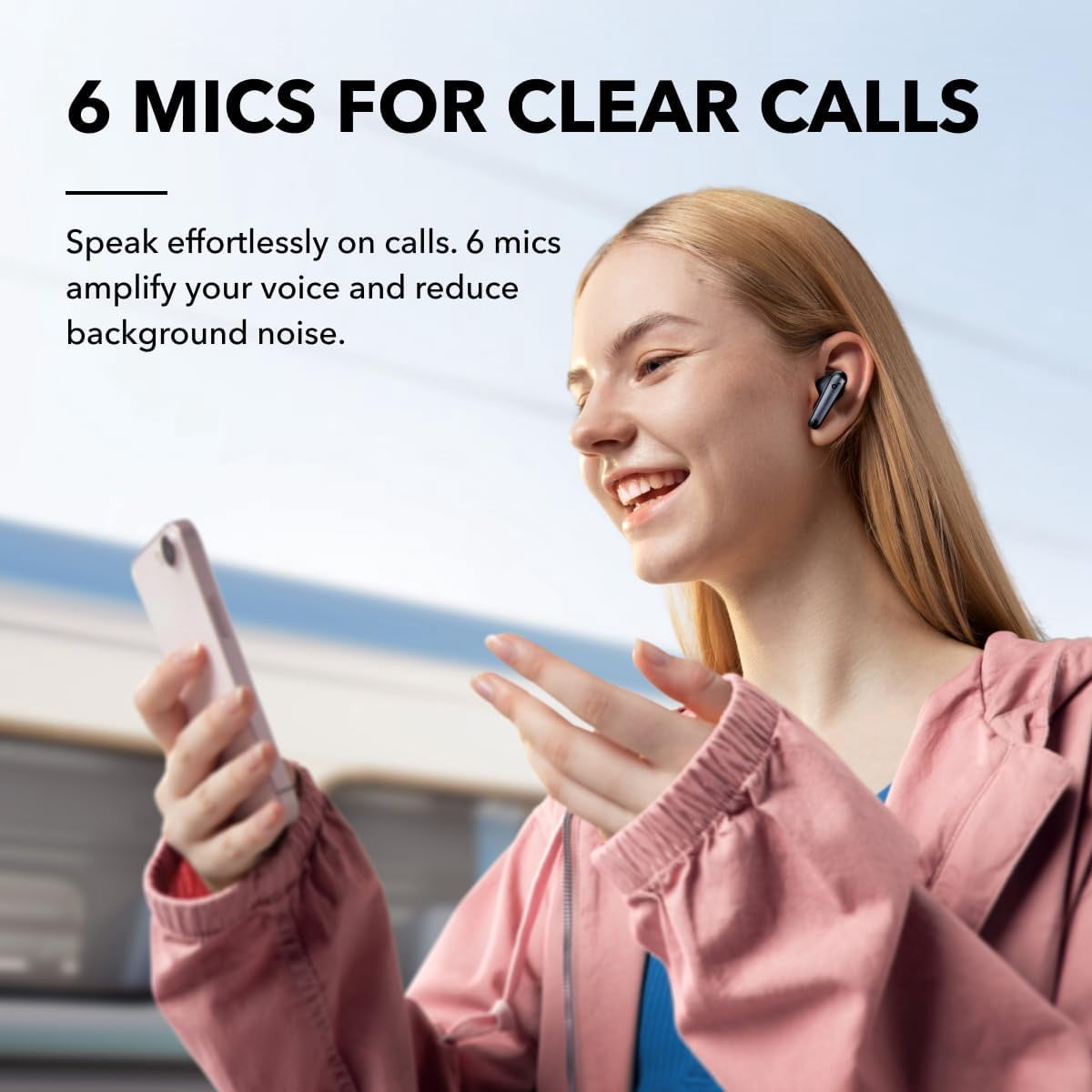 Restored Like New Soundcore by Anker Liberty 4 NC Wireless Noise Cancelling Earbuds, 98.5% Noise Reduction, Wireless Charging (Refurbished)