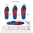 thumbnail image 3 of Qarigey Plantillas de gel magnético para mejorar y efectos de la circulación del pie y no deformadas Accesorios de calzado negro rojo yo, 3 of 6