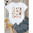 thumbnail image 2 of Coffee Chocolate Ice Cream Print T-Shirt, T-Shirt for Coffee Lovers, T-Shirt for Coffee Workers, 2 of 7
