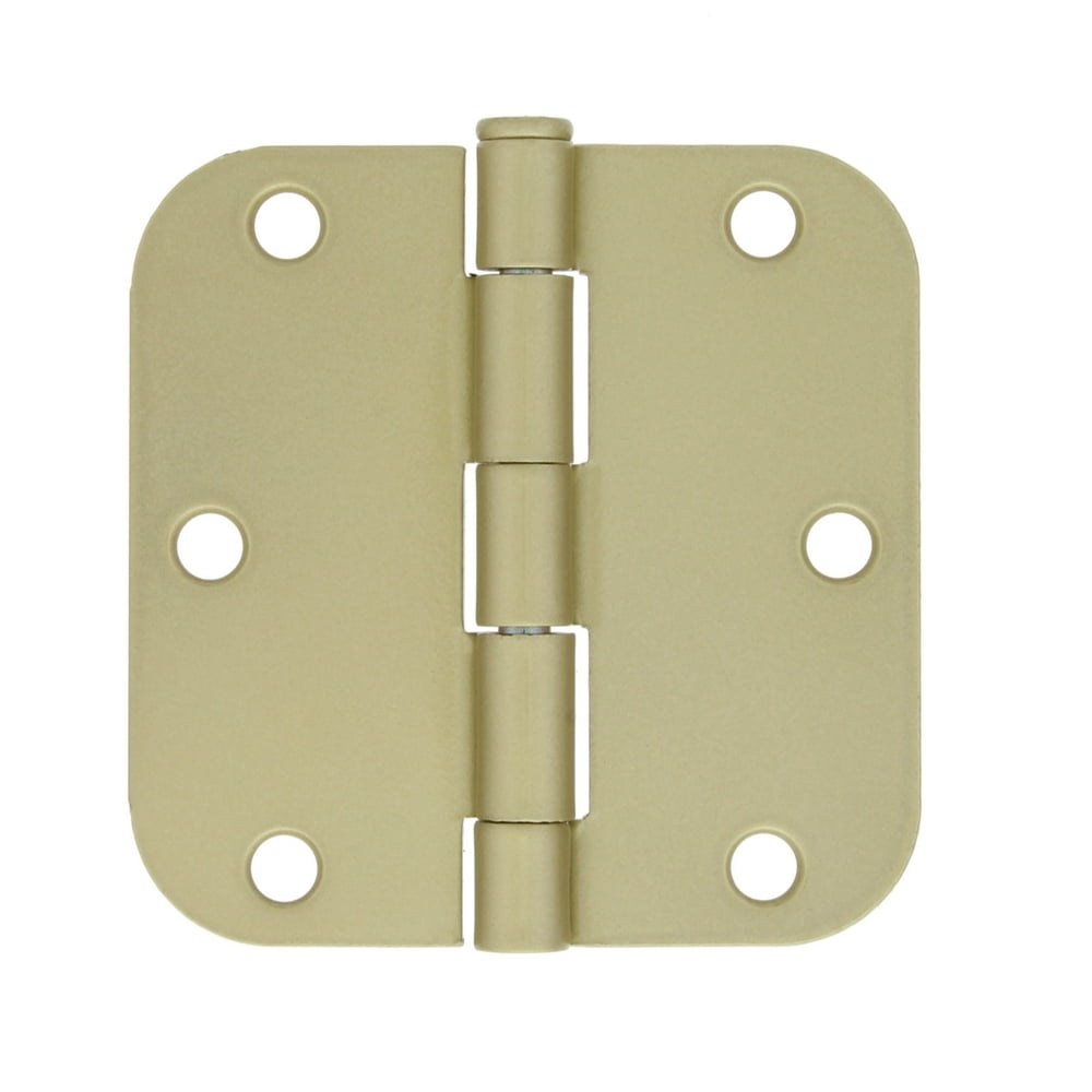 Bulldog Hardware 31/2 in. Round Corner Door Hinge, Brass
